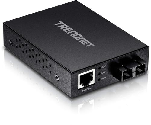 trendnet 千兆多模光纤收发器 最远网络传输550米 支持ndaa+taa 黑色